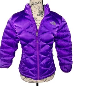 The North Face Down Puffer Jacket Girl's Size 10-12  Purple Coat Juniors